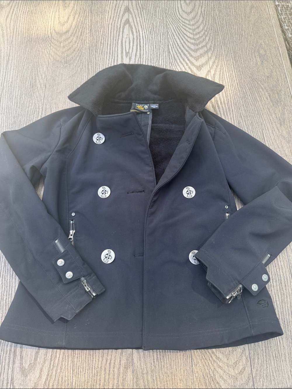 Mountain Hardwear Black Double-Breasted Jacket